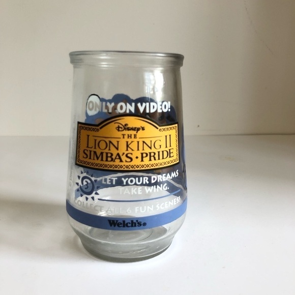 Welch`s Jelly Jar Lion King II Simba`s Pride Disney Drinking Water Glass - Picture 3 of 3